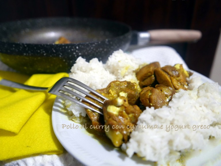 pollo al curry wok